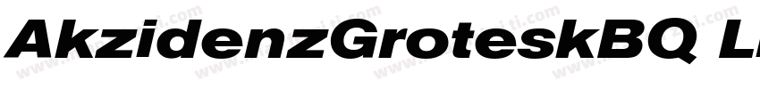 AkzidenzGroteskBQ LigExt字体转换